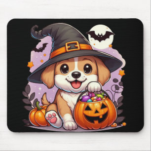 Süßer Halloween Hund/Welpe Mousepad