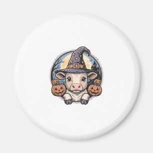 Süßer Halloween-Kalbs-Henkerhut Vintage-Stich De Magnet