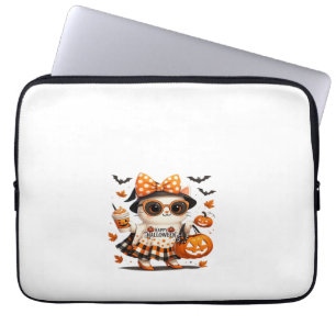 Süßer Halloween-Kater � Kawaii Hexen-Kitty mit Kür Laptopschutzhülle
