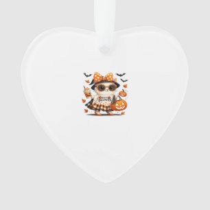 Süßer Halloween-Kater � Kawaii Hexen-Kitty mit Kür Ornament