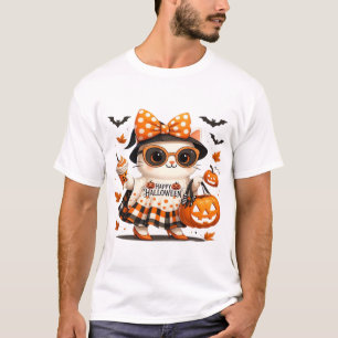 Süßer Halloween-Kater � Kawaii Hexen-Kitty mit Kür T-Shirt