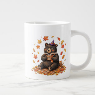 Süßer Halloween-Kürbis-Gewürz-Bär-Cozy-Herbst-T-Sh Jumbo-Tasse