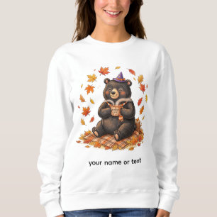 Süßer Halloween-Kürbis-Gewürz-Bär-Cozy-Herbst-T-Sh Sweatshirt