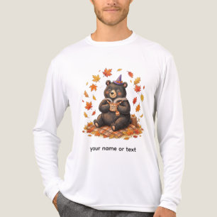 Süßer Halloween-Kürbis-Gewürz-Bär-Cozy-Herbst-T-Sh Tri-Blend Shirt