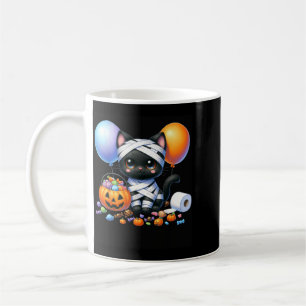 Süßer Halloween-Schwarzer-Katze-Kürbis-Süßes-oder- Kaffeetasse