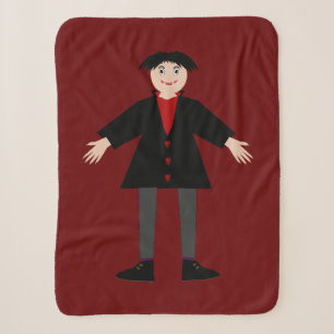 Süßer Halloween-Vampir Sherpadecke