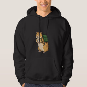 Süßer Hamster-Wanderer mit Rucksack Hoodie