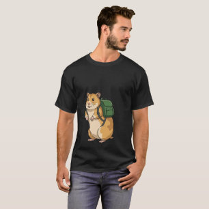 Süßer Hamster-Wanderer mit Rucksack T-Shirt
