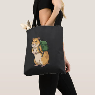 Süßer Hamster-Wanderer mit Rucksack Tasche