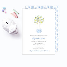 Süßer handgemalter Zitronenbaum Junge Baby Shower