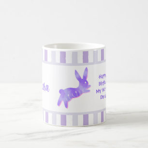 Süßer Hase Glücklicher 19. Geburtstag Tochter Benu Kaffeetasse