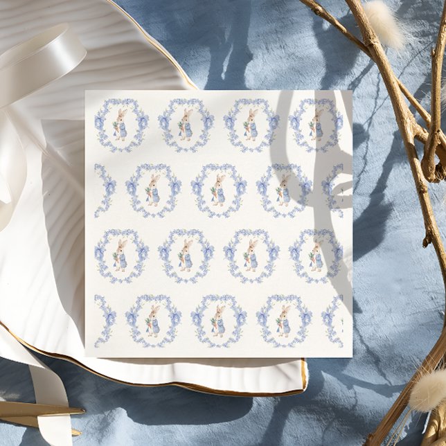 Süßer Hase Junge Baby Shower Serviette (Von Creator hochgeladen)
