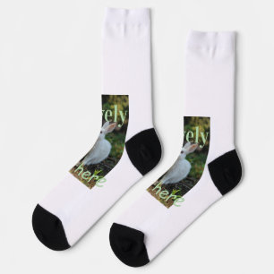 Süßer Hase Kaninchen Haustier Foto Name grün Paste Socken