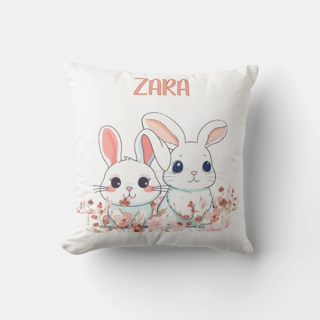 Süßer Hase Kissen (Vorderseite)