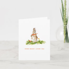 Süßer Hase liebt dich Ostern Feiertagskarte