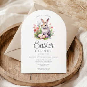 Süßer Hase Ostern Brunch und Ostereiersuche Torbog Einladung