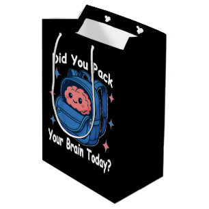 Süßer „Hast du heute dein Gehirn eingepackt?“ Gehi Mittlere Geschenktüte