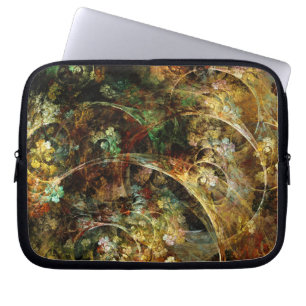 Süßer Herbst-abstrakte Fraktal-Kunst Laptopschutzhülle