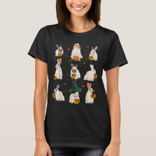 Süßer Herbst-Hasen-Geist-Kostüm Kaninchenliebhaber T-Shirt