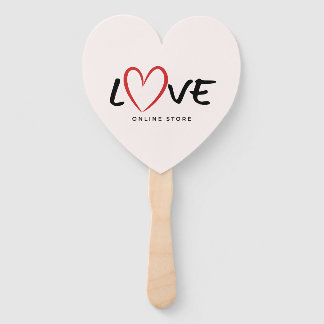 Süßer Herz-Eiscreme-Stiel – Sweet Love Design Fächer