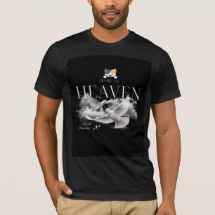 süßer Himmel & Katzen-Design-T-Shirt T-Shirt