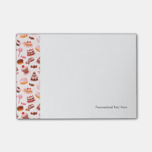 Süßer Hintergrund Post-it Klebezettel