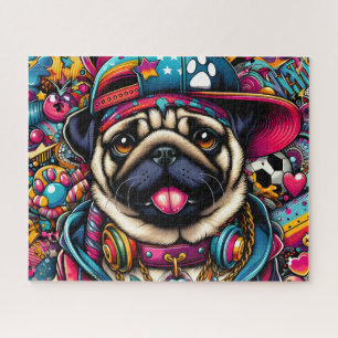 Süßer Hip-Hop-Mops
