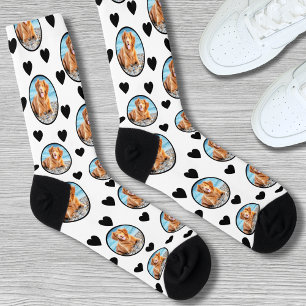 Süßer Hund Benutzerdefiniertes Foto Socken