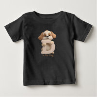 Süßer Hund Buchstabe D Kinder T-Shirt | Tier Alpha