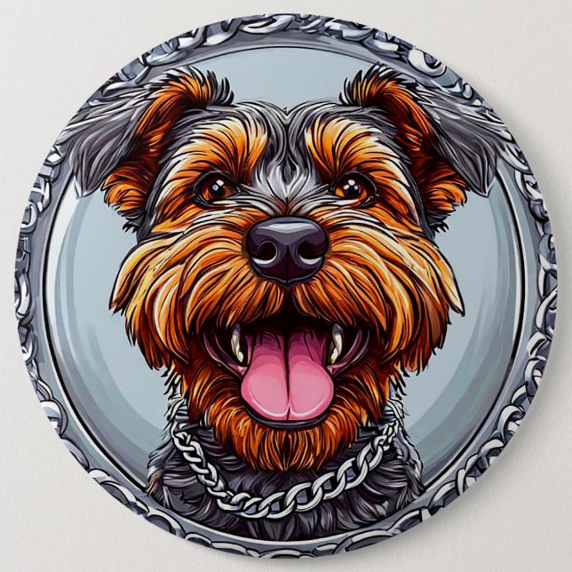 Süßer Hund Button (Vorderseite)