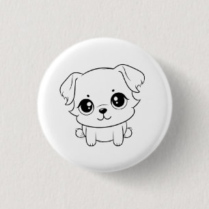 Süßer Hund Button