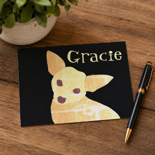 Süßer Hund Chihuahua Lustig Verspielt Postkarte