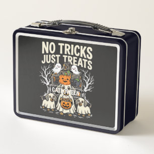 Süßer Hund Halloween Keine Tricks, nur Leckerlis_1 Metall Brotdose