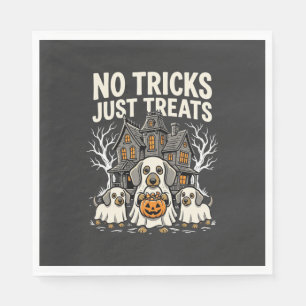 Süßer Hund Halloween Keine Tricks Nur Leckerlis_1 Serviette