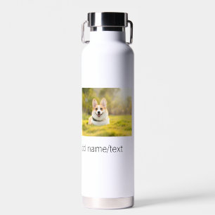 Süßer Hund Haustier Name Text editierbar Hund Mama Trinkflasche