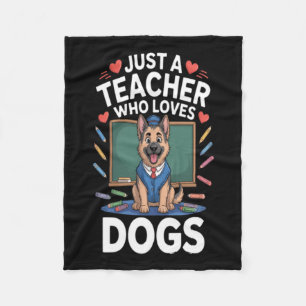 Süßer Hund in der Schule Fleecedecke