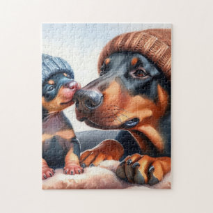 Süßer Hund-Jigsaw-Puzzle — Weihnachtsgeschenk