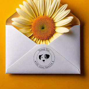 Süßer Hund Personalisierter Dankeschön Selbstfärbe Permastempel