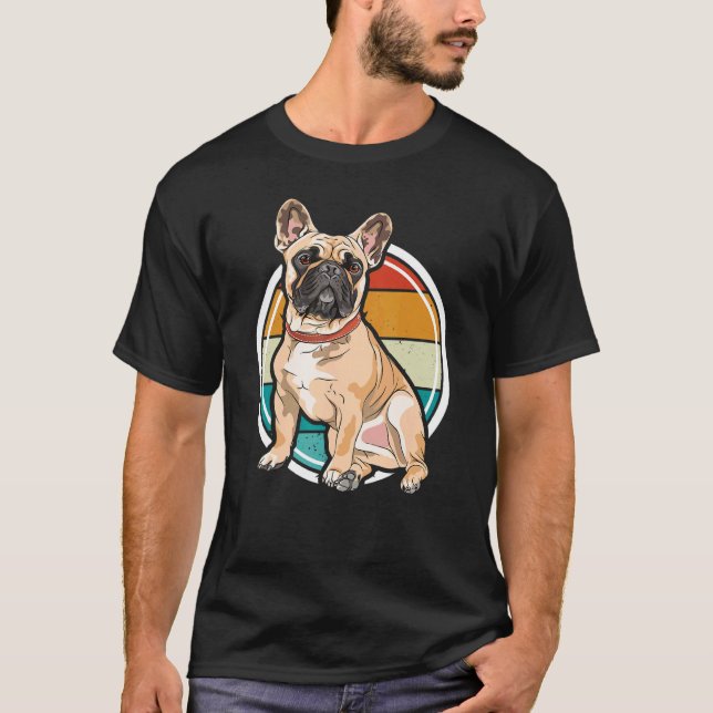 Süßer Hund Pug T-Shirt (Vorderseite)