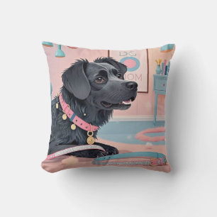 Süßer Hund rosa blau Glamour Hundemama Kissen