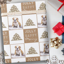 Süßer Hund Welpe Haustier Typografie Weihnachtsbau