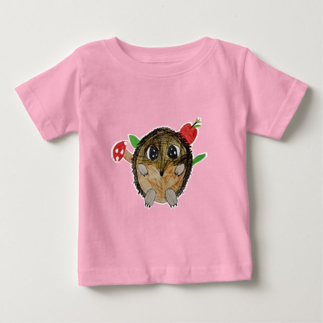 Süßer Igel Baby T-shirt (Vorderseite)