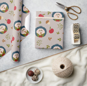 Süßer Igel Geschenkpapier