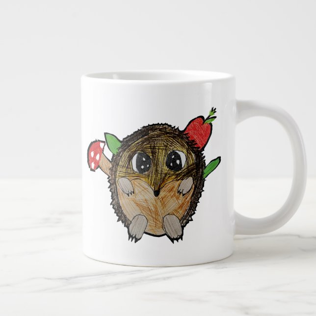 Süßer Igel Jumbo-Tasse (Rechts)
