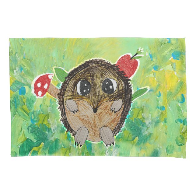 Süßer Igel Kissenbezug (Vorderseite)