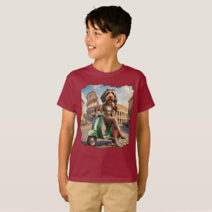 Süßer Italienischer Spinone Rom 3D T-Shirt