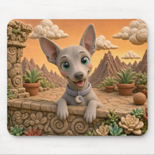Süßer Italienischer Windhund-Welpe, Baby-Hund Mousepad