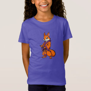 Süßer japanischer Samurai-Eichhörnchen T-Shirt