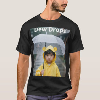 Süßer Junge im gelben Regenmantel Regentag Ästheti T-Shirt