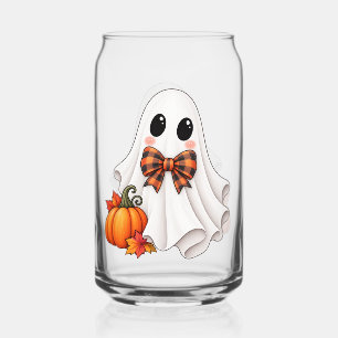 Süßer Jungen-Geist Halloween Can Glas